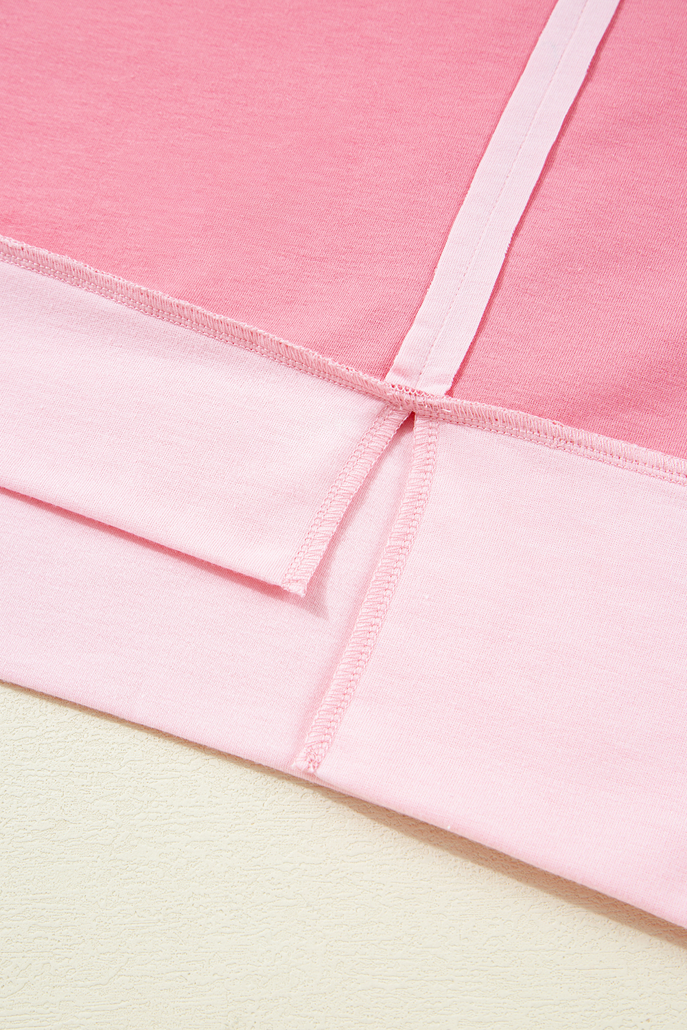 Smoke Green Half Sleeve Raw Seam High Low Side Split Top