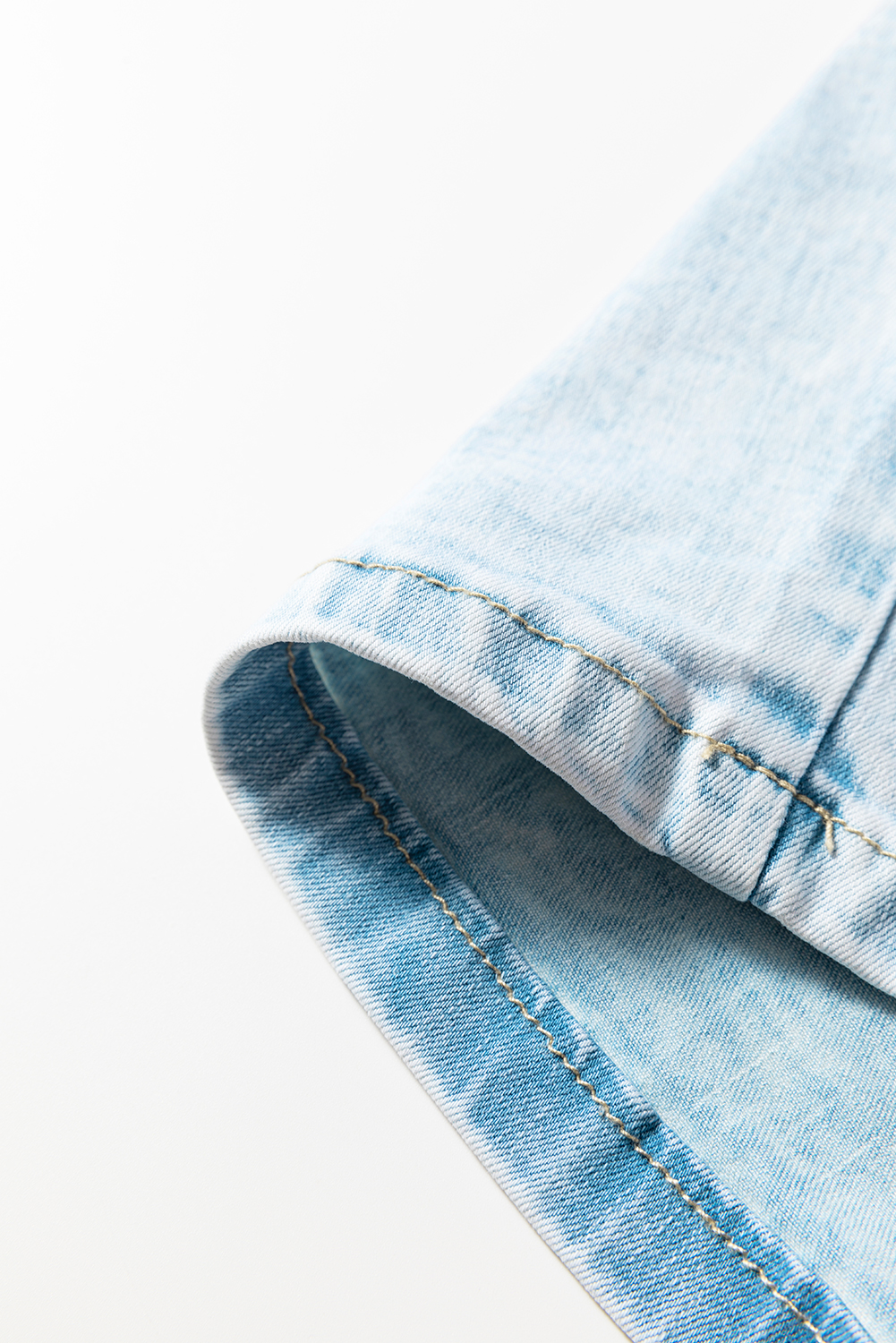Myosotis Exposed Stitch Detail Drawstring Barrel Jeans