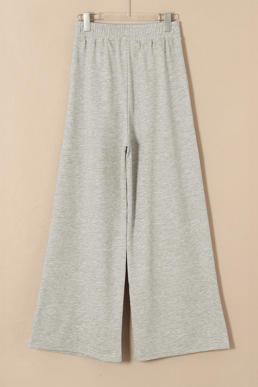 Burgundy Tied Elastic High Waist Pleated Detail Solid Sweatpants