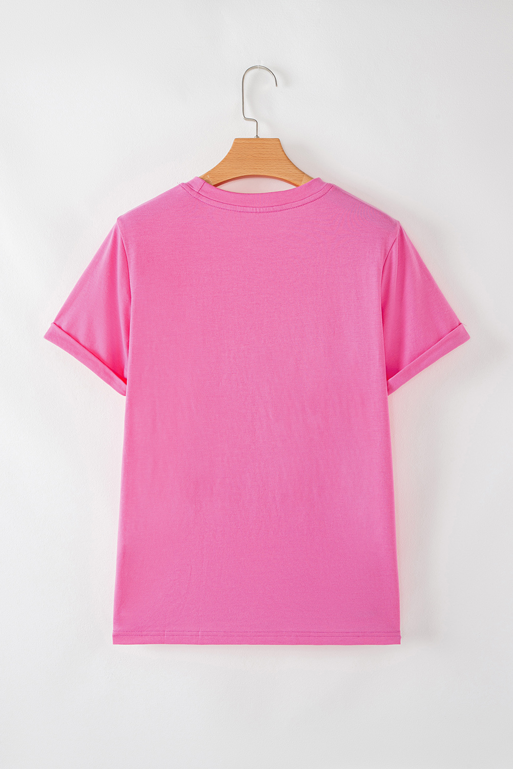Sachet Pink Sequined Peppermint Pattern Christmas Custom T Shirt