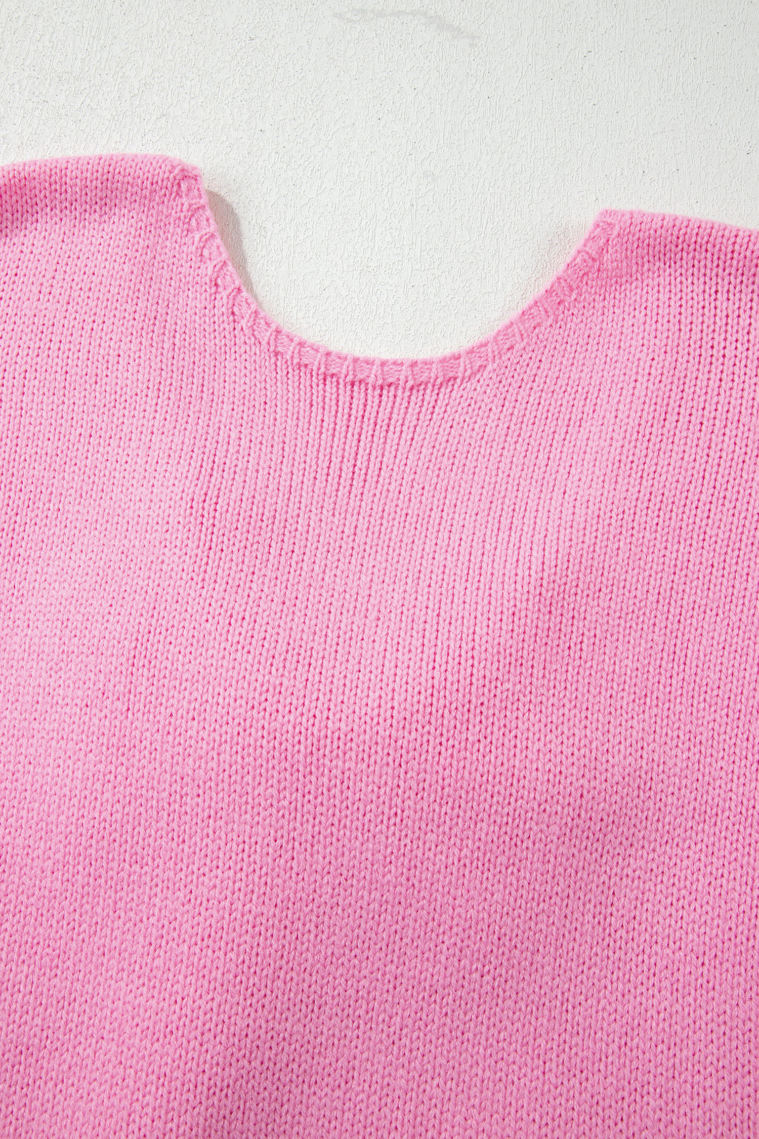 Bonbon Festive Bow Backless Bubble Sleeve Sweater
