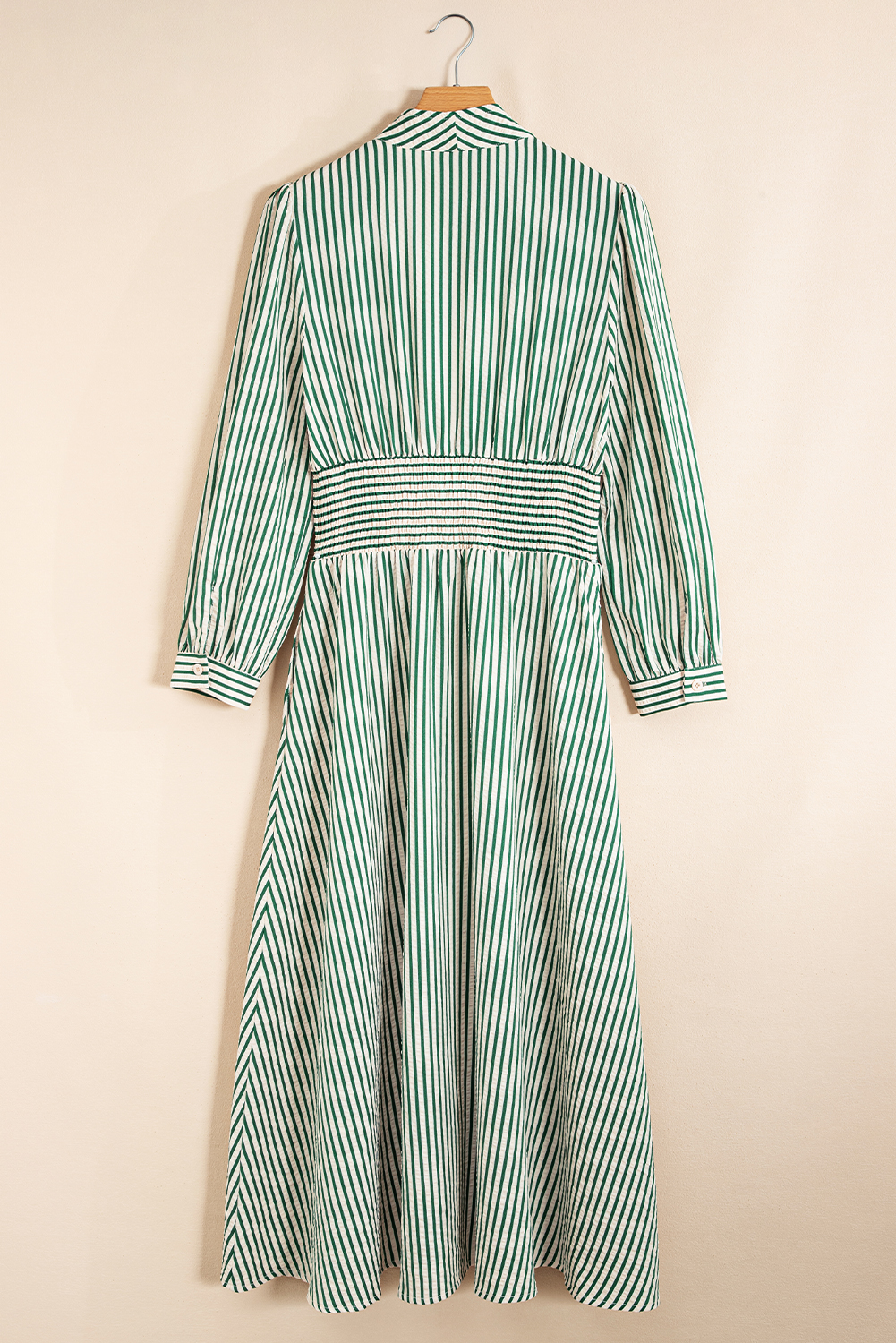 Coffee Plaid Print Full Zipper Cinched Waist Fit Flare Sleeveless Maxi Dress