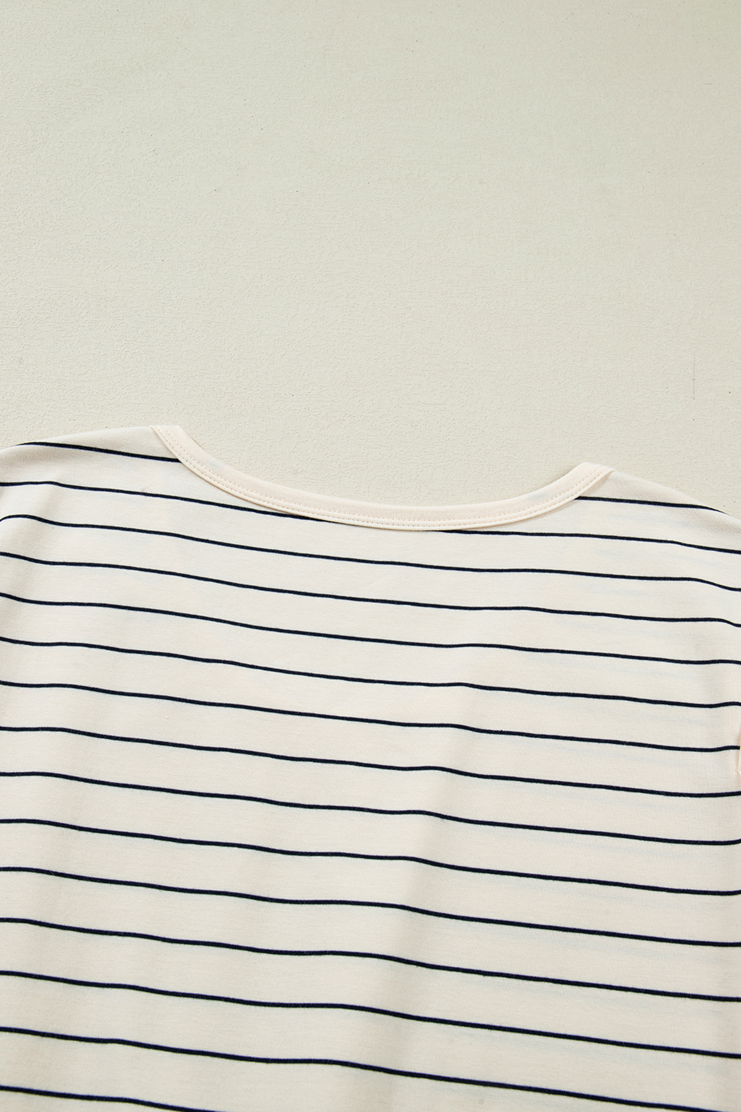 Beige Stripe Drawstring Tunic Tank Mini Dress with Pockets