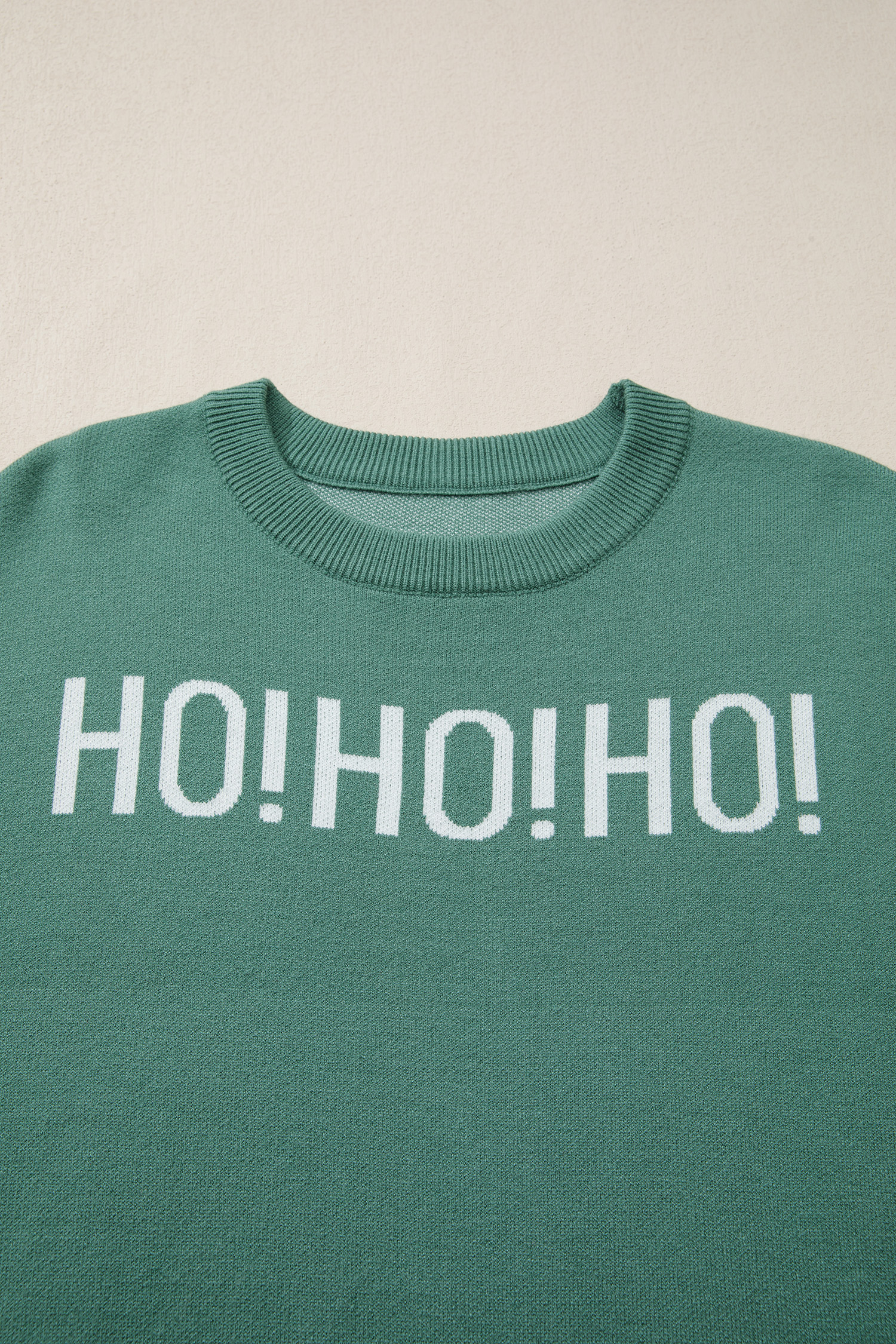 White Chenille Graphic Drop Shoulder Holiday Sweater