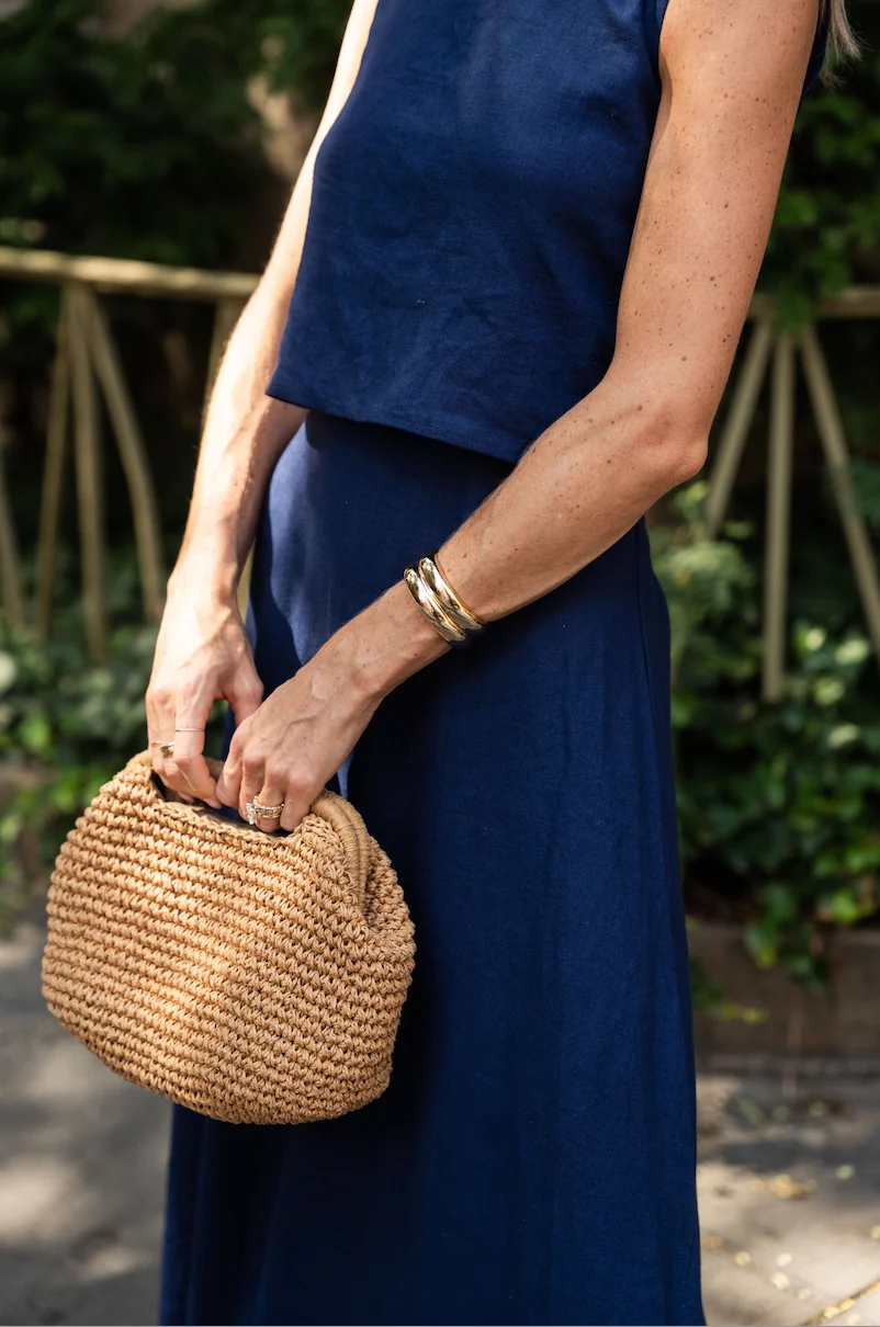 Navy Maxi Skirt Set - luftunsa