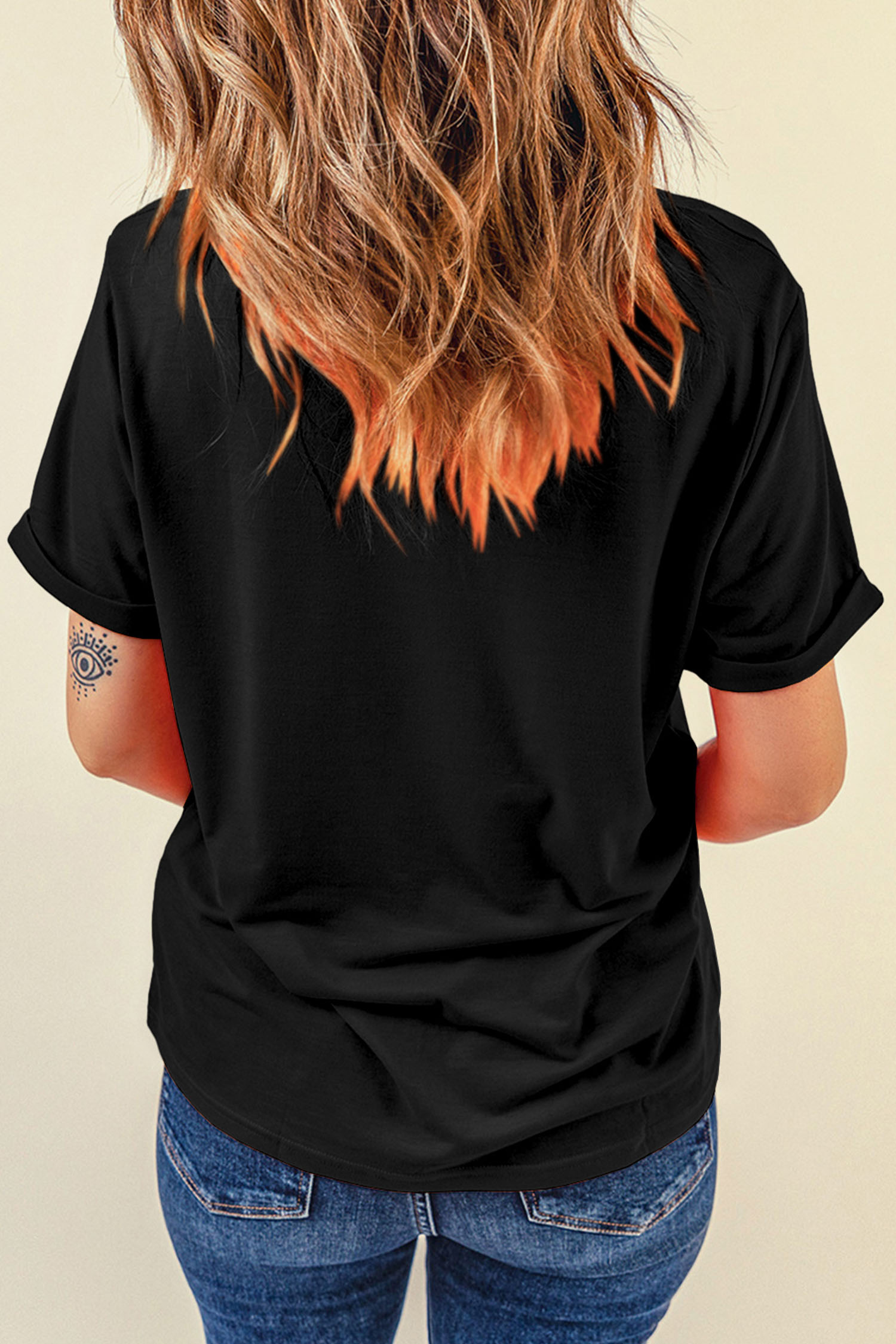Black Laissez Lesbon Temps Rouler Graphic Mardi Gras Tee