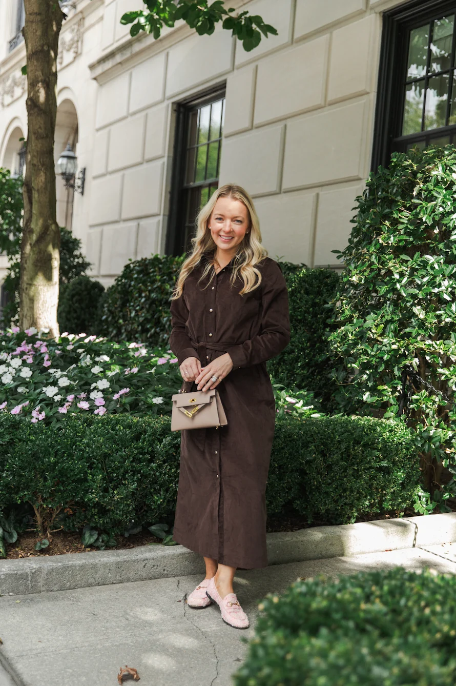 Tie Lexington Corduroy Midi Dress - luftunsa