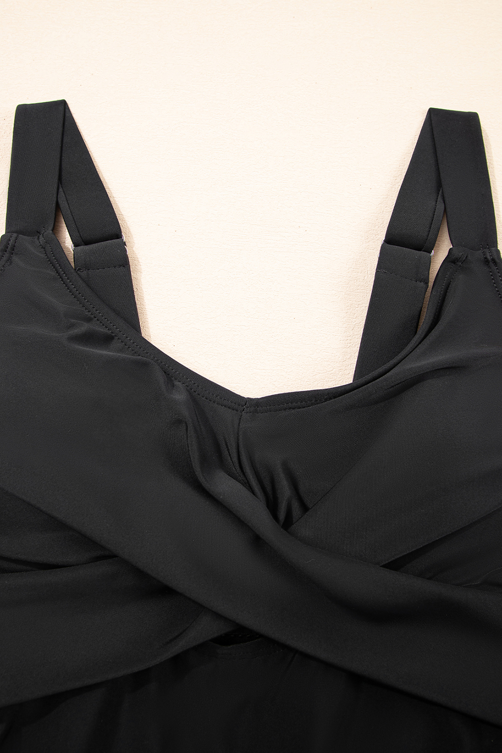 Sea Green Adjustable Straps Cutout Ruched Knot Slit One Piece Swim Dress