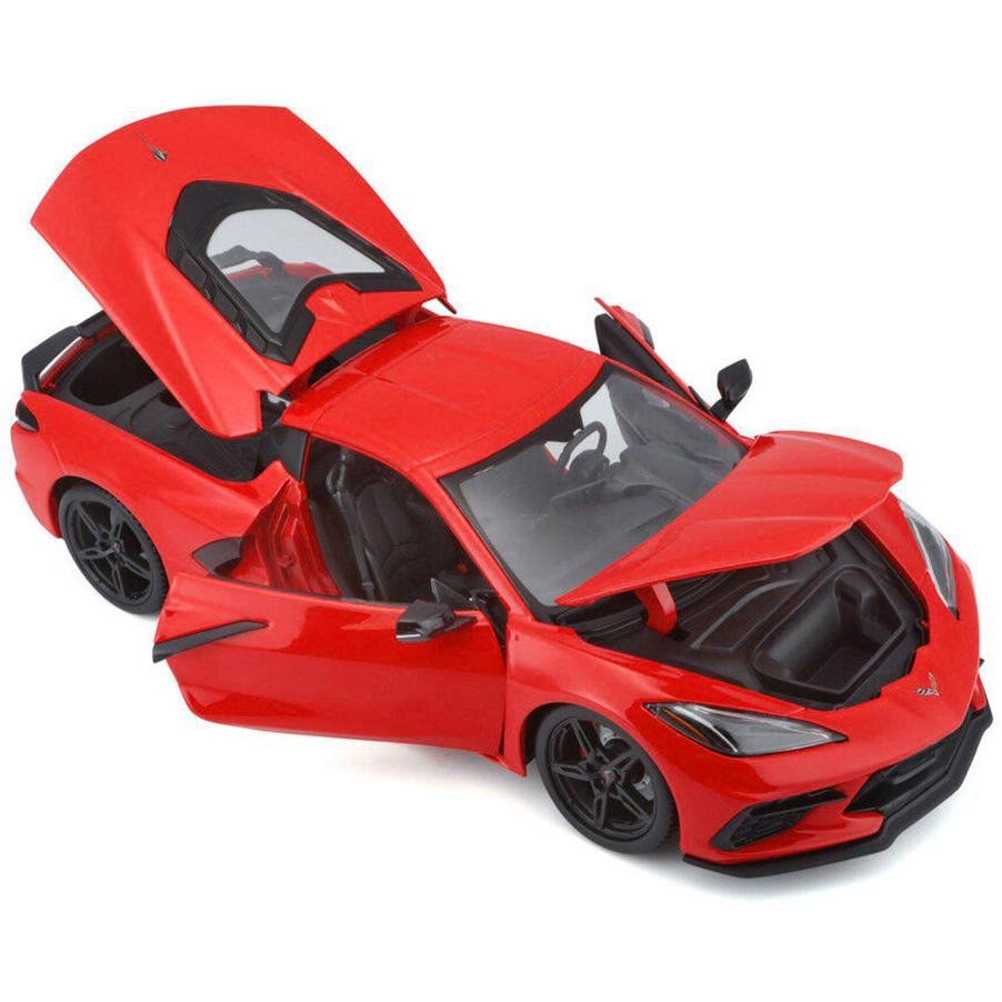 2020 Chevrolet Corvette Stingray C8 Red 1/18 Diecast Model Car by Maisto