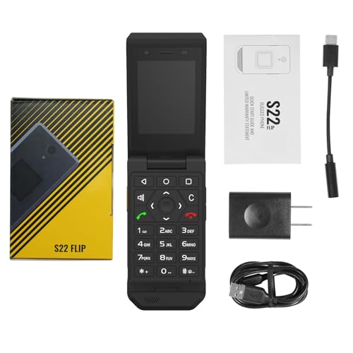 CAT S22 Smart Flip Phone Unlocked (16GB) 2.8 Touchscreen Rugged Cell Phone Android 11, IP68 Water Resistant, T-Mobile 4G LTE GSM Single Nano Slot,Compatible with T-Mobile (New)