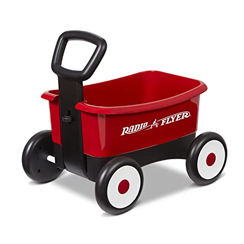 Radio Flyer My 1st Wagon with Beach and Garden Tools, 2-in-1 Wagon, Ages 1-4 , Red