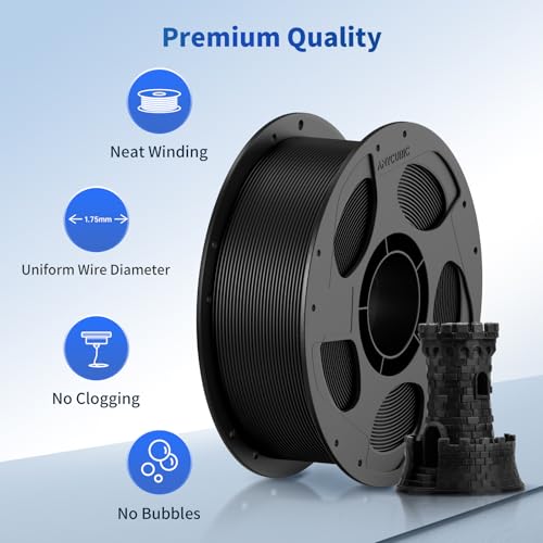 ANYCUBIC PLA+ 3D Printer Filament Bundle, PLA Plus 1.75mm Dimensional Accuracy +/- 0.02mm, Fit Most FDM 3D Printers, 1KG Spool, 2KG Gray+Gray