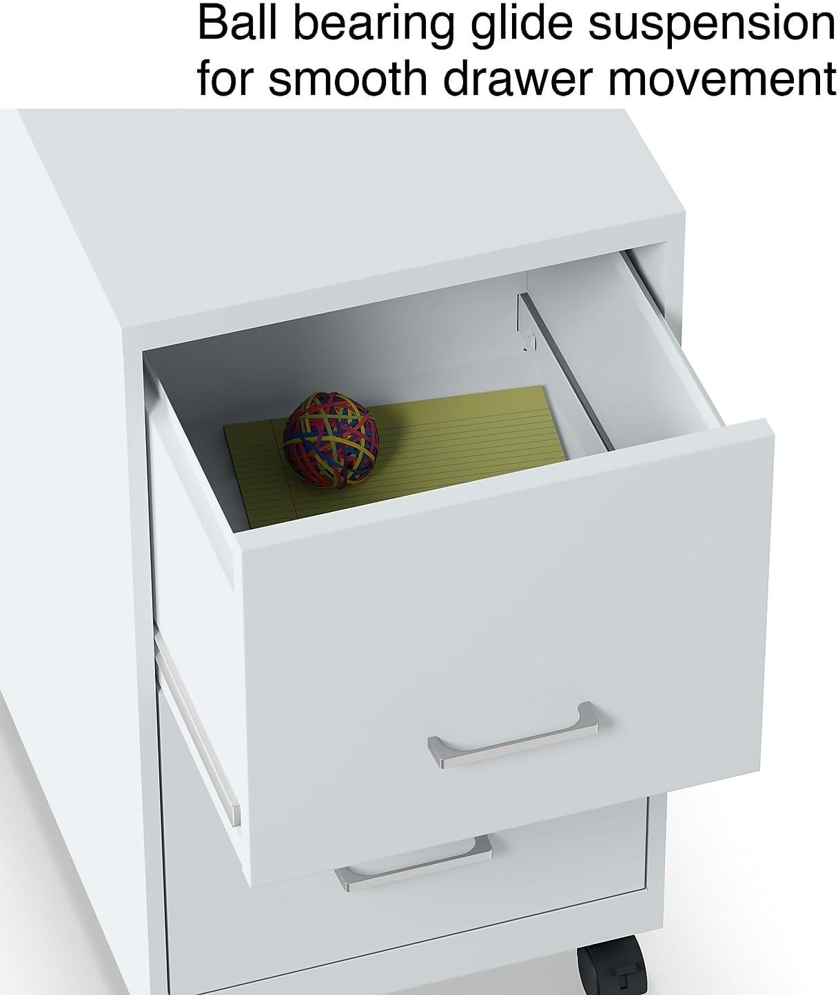 Staples 2-Drawer Light Duty Vertical File Cabinet, Locking, Letter, Gray, 18-inch (24363)