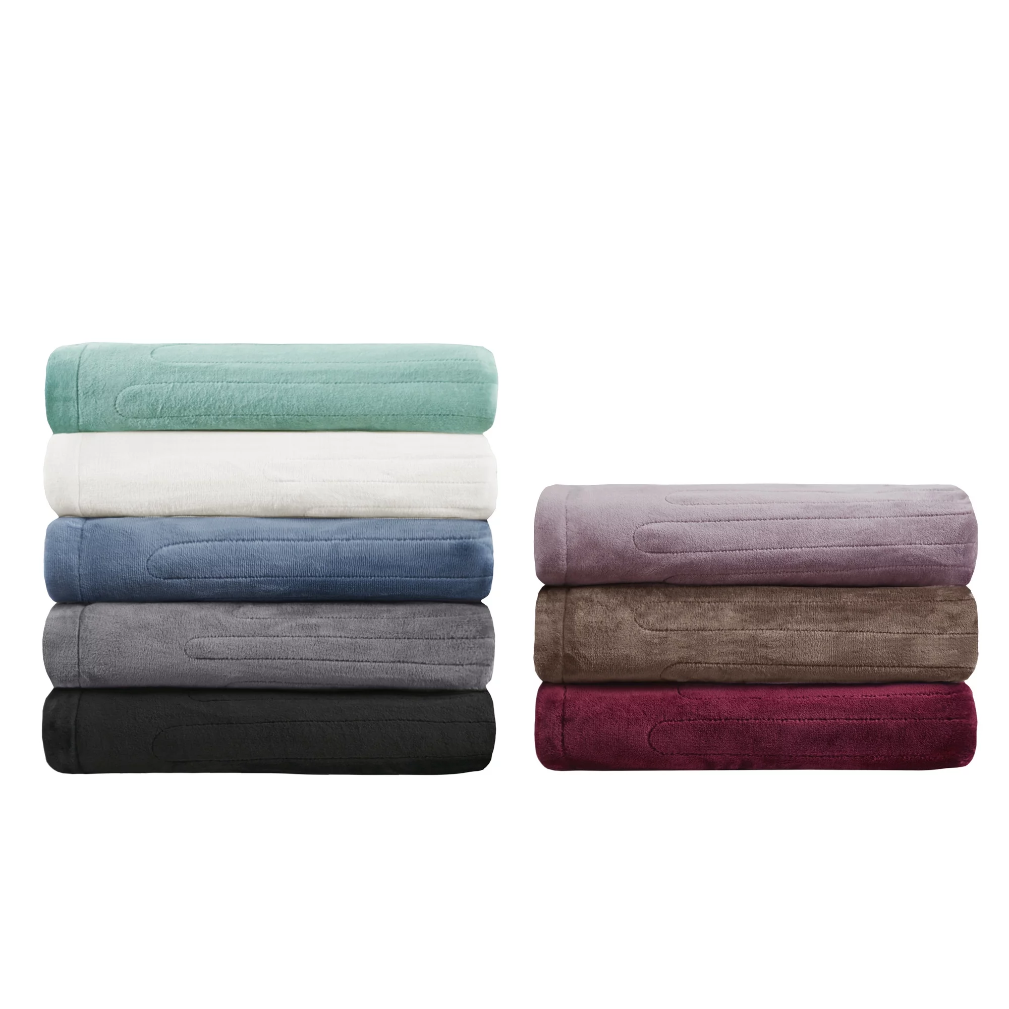 Beautyrest Elect Electric Blanket with Two 20 Heat Level Setting Controllers, King, Mink