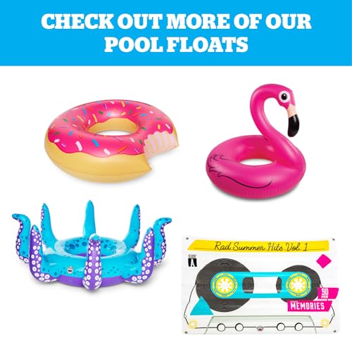 BigMouth Inc. Pool Float, Large Lounge Raft, Durable Vinyl Floatie, Summer Pool Party Water Toy