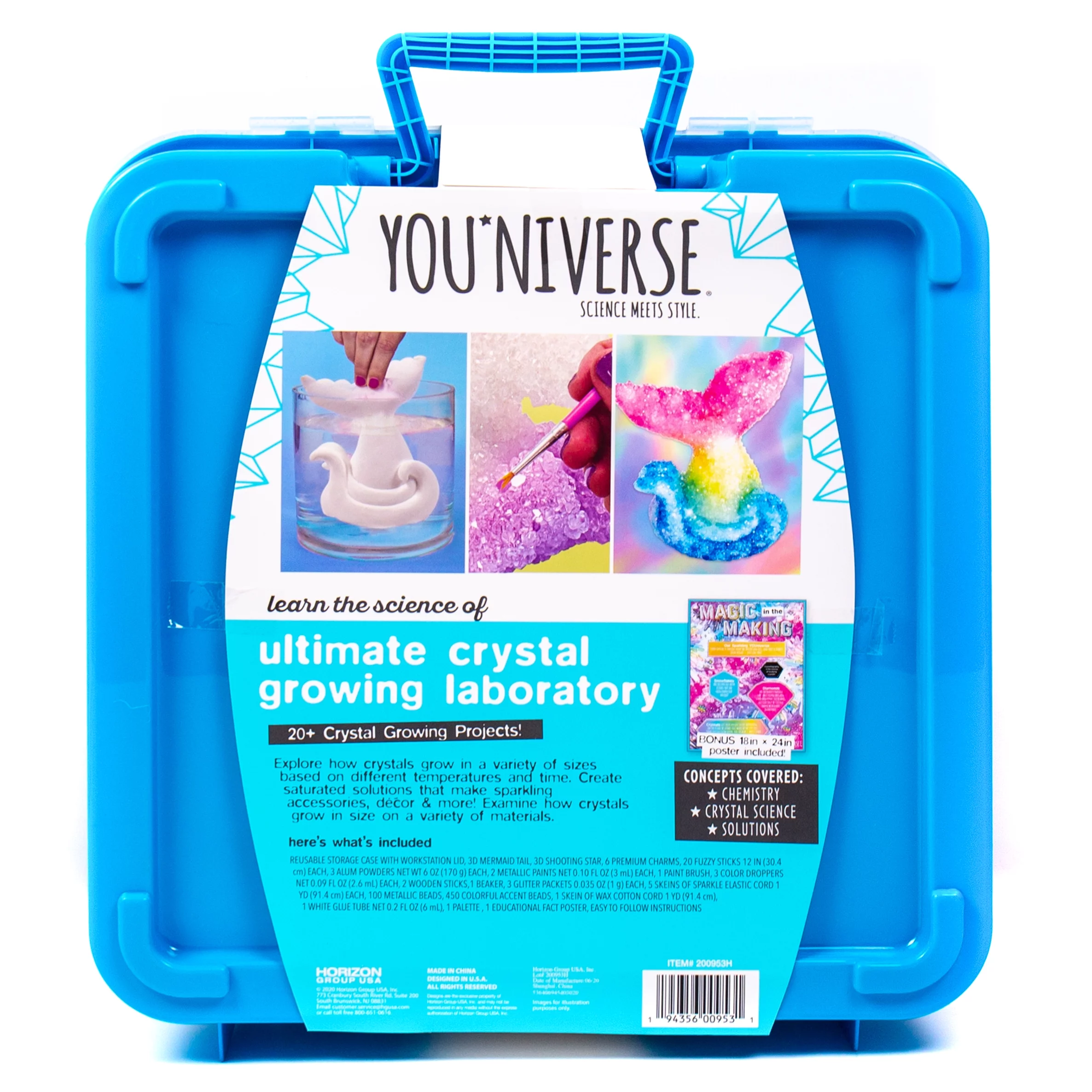 YOUniverse Ultimate Crystal Growing Lab, Science Kit, Boys and Girls, Child, Ages 8+