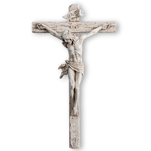 DevotedWalls Realistic Wall Crucifix,Lifelike Jesus Crucifixion Statue,12
