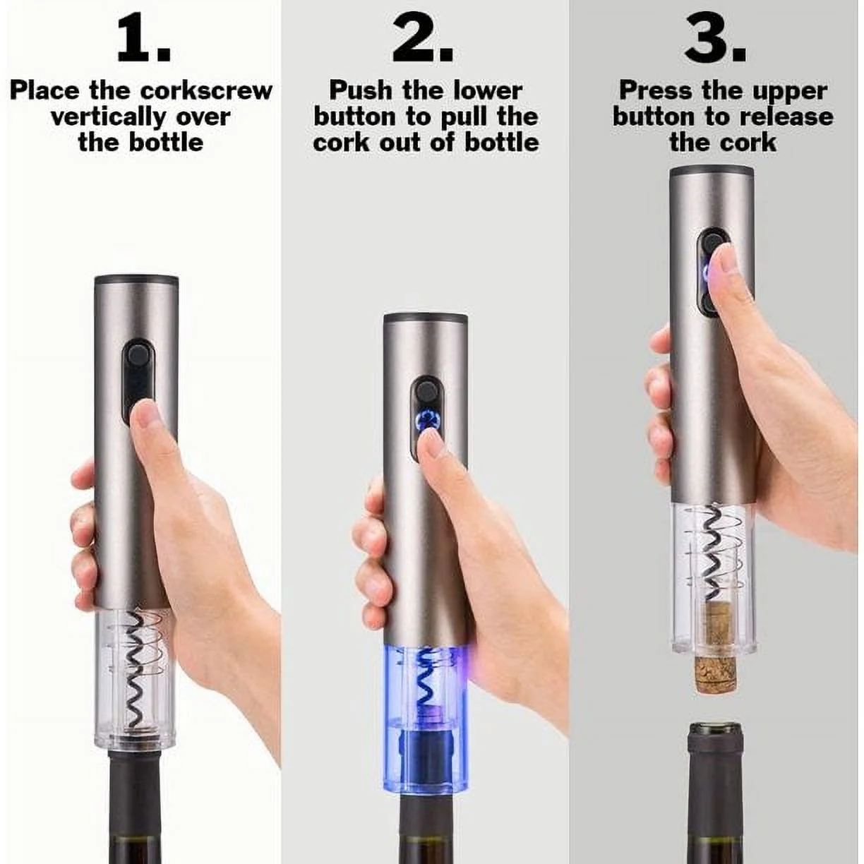 YINYUE Electric Wine Bottle Opener, Wine Opener,Automatic Corkscrew