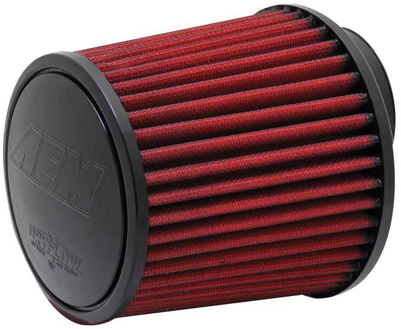 AEM 21-203DOSK Universal DryFlow Clamp-On Air Filter: Round Tapered; 3 in (76 mm) Flange ID; 5 in (127 mm) Height; 5.5 in (140 mm) Base; 4.75 in (121 mm) Top