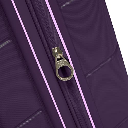 American Tourister Stratum 2.0 Expandable Hardside Luggage with Spinner Wheels, Purple Haze, Carry-on