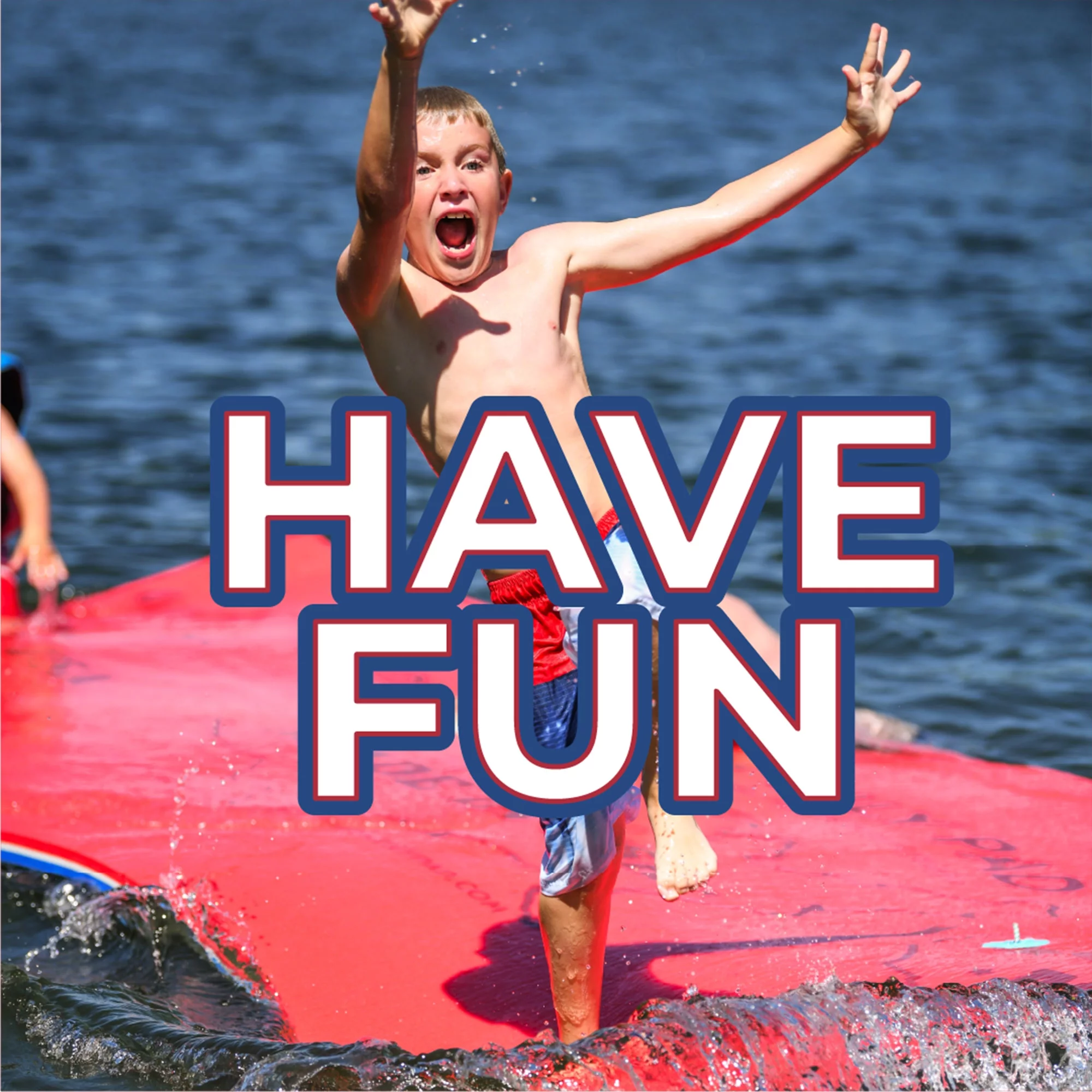 Aqua Lily Pad 20' All American 2 Layer Water Playground Floating Foam Island