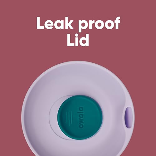 Owala SmoothSip Slider Insulated Stainless Steel Coffee Tumbler, Reusable Iced Coffee Cup, Hot Coffee Travel Mug, BPA Free 20 oz, Pink (Pucker Up)