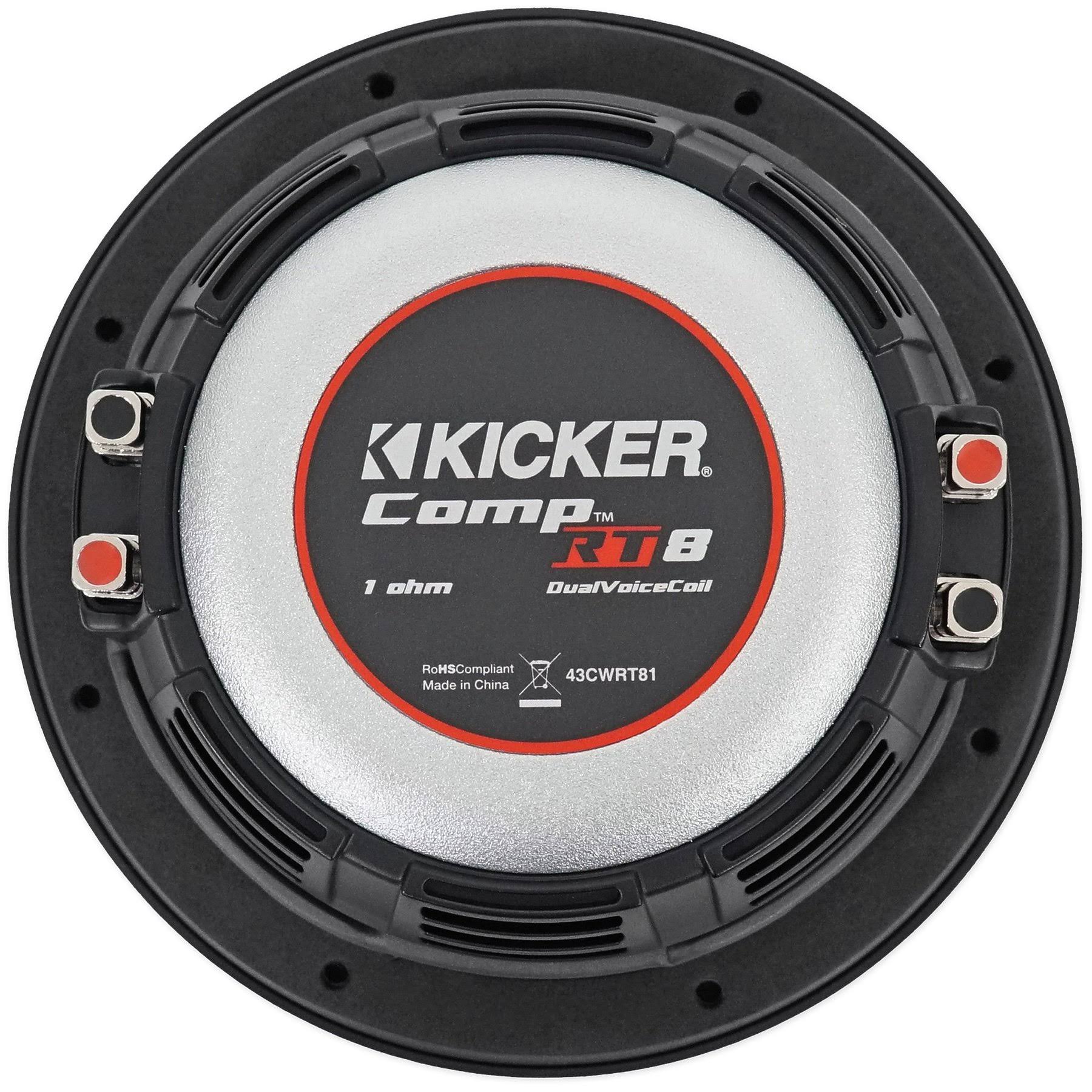 Kicker CompRT 8 Car Subwoofer - 8x22 43CWRT81