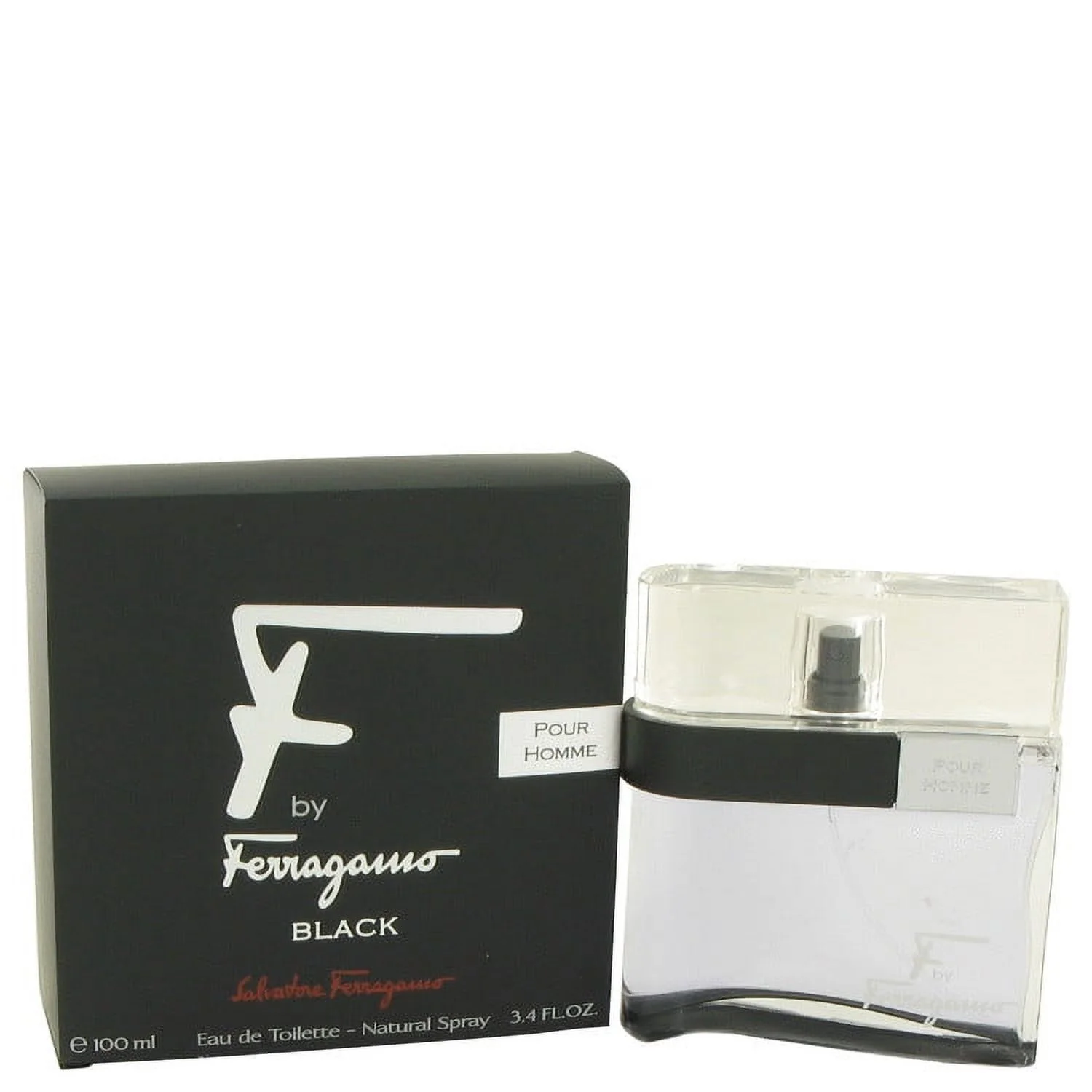 F Black by Salvatore Ferragamo Eau De Toilette Spray 3.4 oz for Male