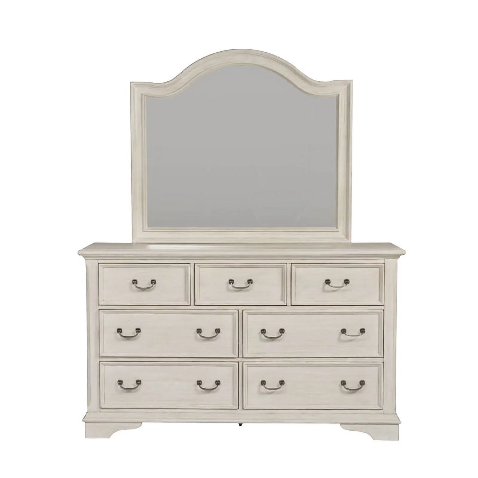 Bayside White 7 Drawer  Wooden Dresser