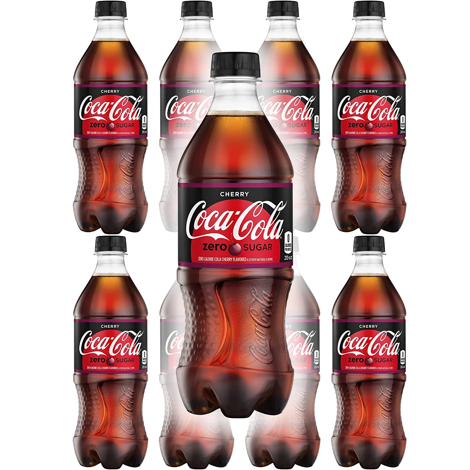 Coca-Cola Cherry Zero Soda 20oz Bottles (Pack of 12)