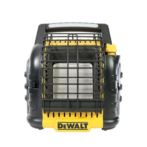DEWALT F332000 12,000 BTU, Cordless Propane Radiant Heater with ODS & Tip-Over Protection, Heating Area Up to 300 Sq. Ft. - Outdoor Heater for Jobsite and Campsite