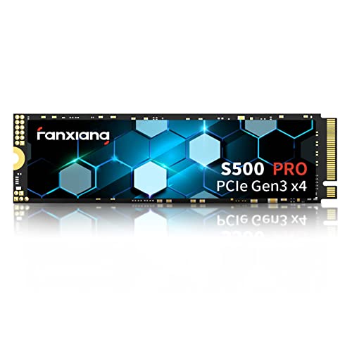 S500 Pro 512GB NVMe SSD M.2 PCIe Gen3x4 2280 Internal Solid State Drive, SLC Cache 3D NAND TLC, Up to 3200MB/s, Compatible with Laptop and PC Desktops(Black)