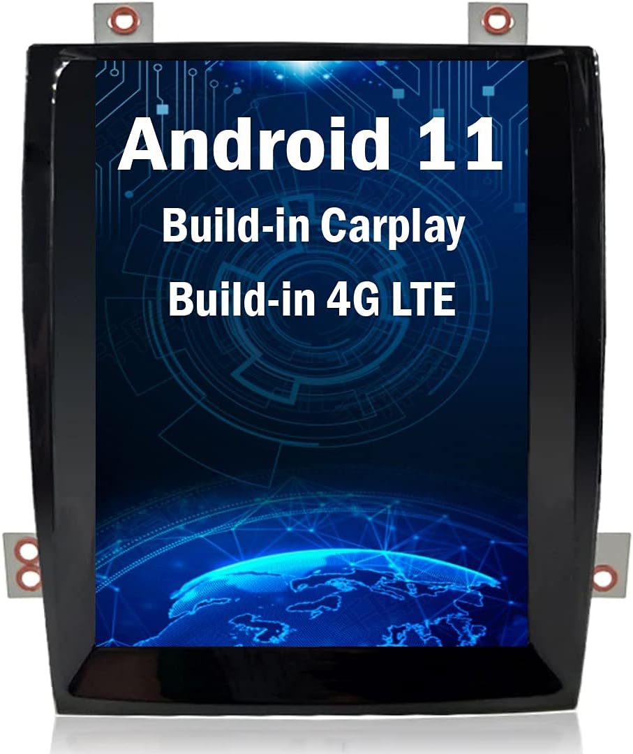Topdisplay Android 11 Radio Replacement for Cadillac Escalade 2007-2014 Navigation 10.4inch Touch Screen 4+64G Wireless Carplay Android Auto 4G LTE WiFi Free AHD Camera