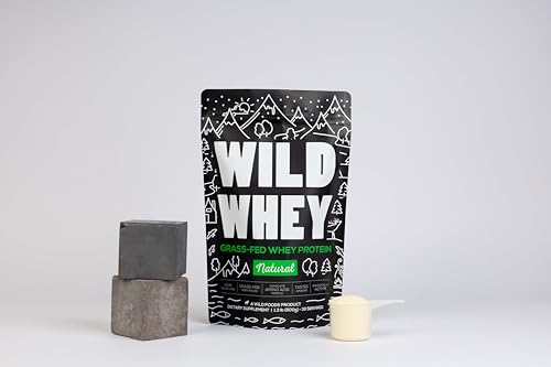 Raw Grass-Fed Whey Protein, Cold Process, Nondenatured, Pasture-Raised Cows, Low Carb, Keto, Paleo Friendly, GMO-Free, Gluten-Free, rBGH-Free, U.S.A Made, 480g Protein (1.32 Pound Unflavored)