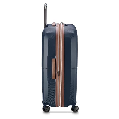 DELSEY PARIS Carrousel Hardside Expandable Luggage with Spinner Wheels, Navy, Carry-on 21 Inch