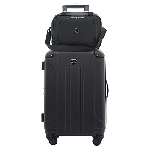 Travelers Club Chicago Hardside Expandable Spinner Luggage, Teal, 20