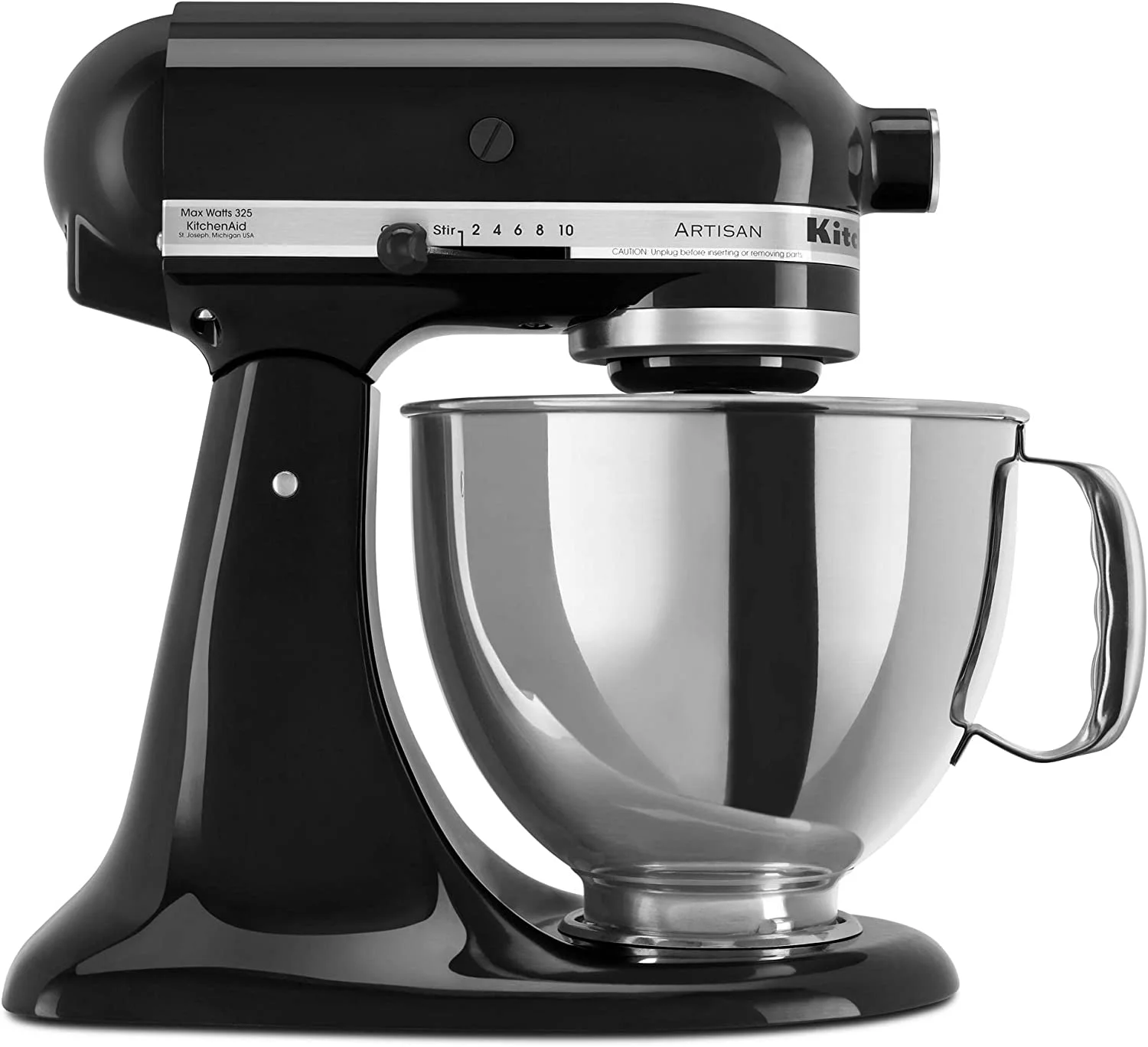KitchenAid KSM150PSOB Artisan Series 5-Qt. Stand Mixer with Pouring Shield - Onyx Black