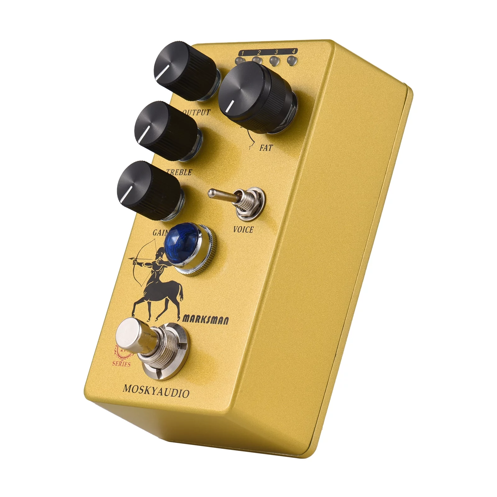 MOSKYAudio Effect Maker Overdrive/Preamp/Booster Guitar Pedal with 4 Clipping Modes