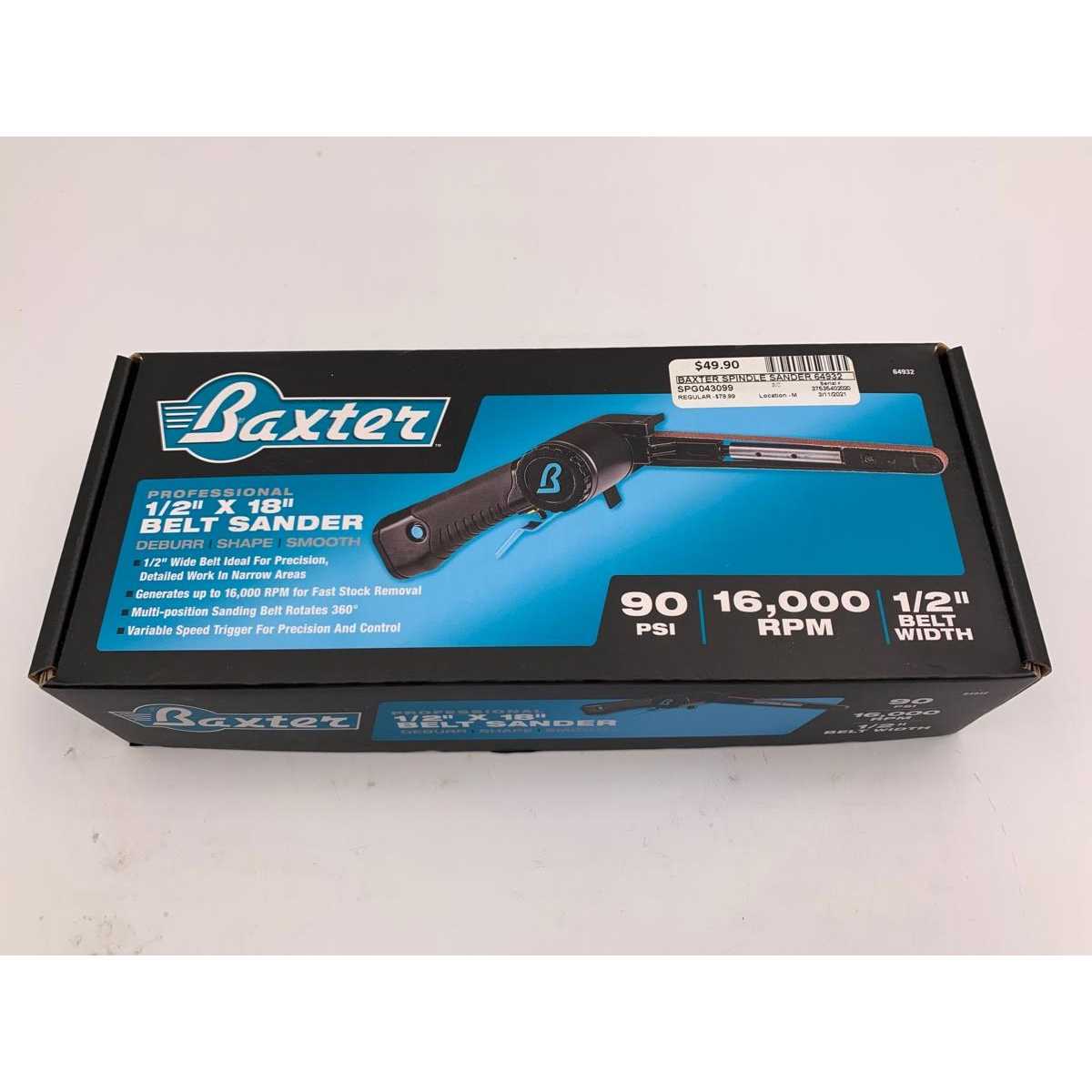 Baxter Air Belt Sander