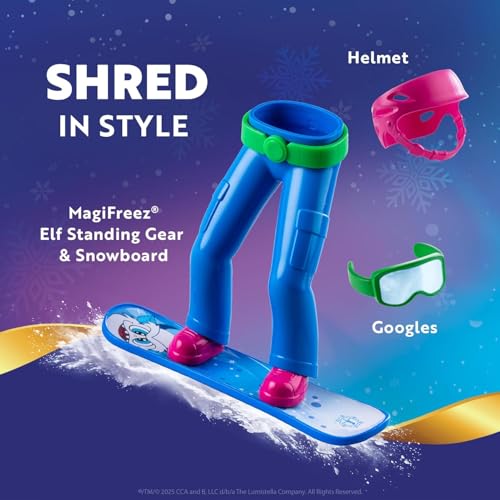 The Elf on the Shelf Brown Eyed Boy with Magifreeze Swish and Sleigh Snowboard Set