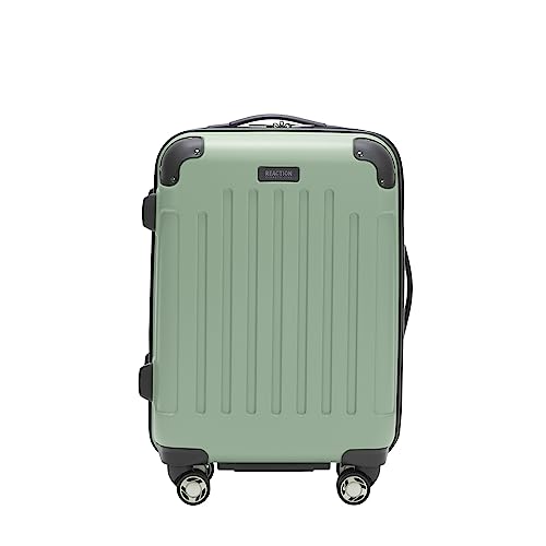 Kenneth Cole REACTION Renegade Luggage Expandable 8-Wheel Spinner Lightweight Hardside Suitcase, Navy Blue, 20-Inch Carry On
