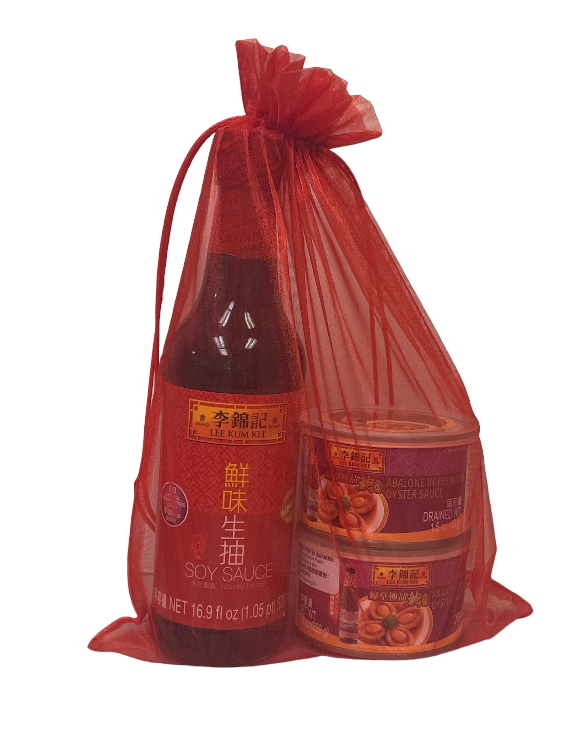 Charmed Premium Select of Lee Kum Kee Gift Set; Abalone in Premium Oyster Sauce and Naturally Brewed Soy Sauce