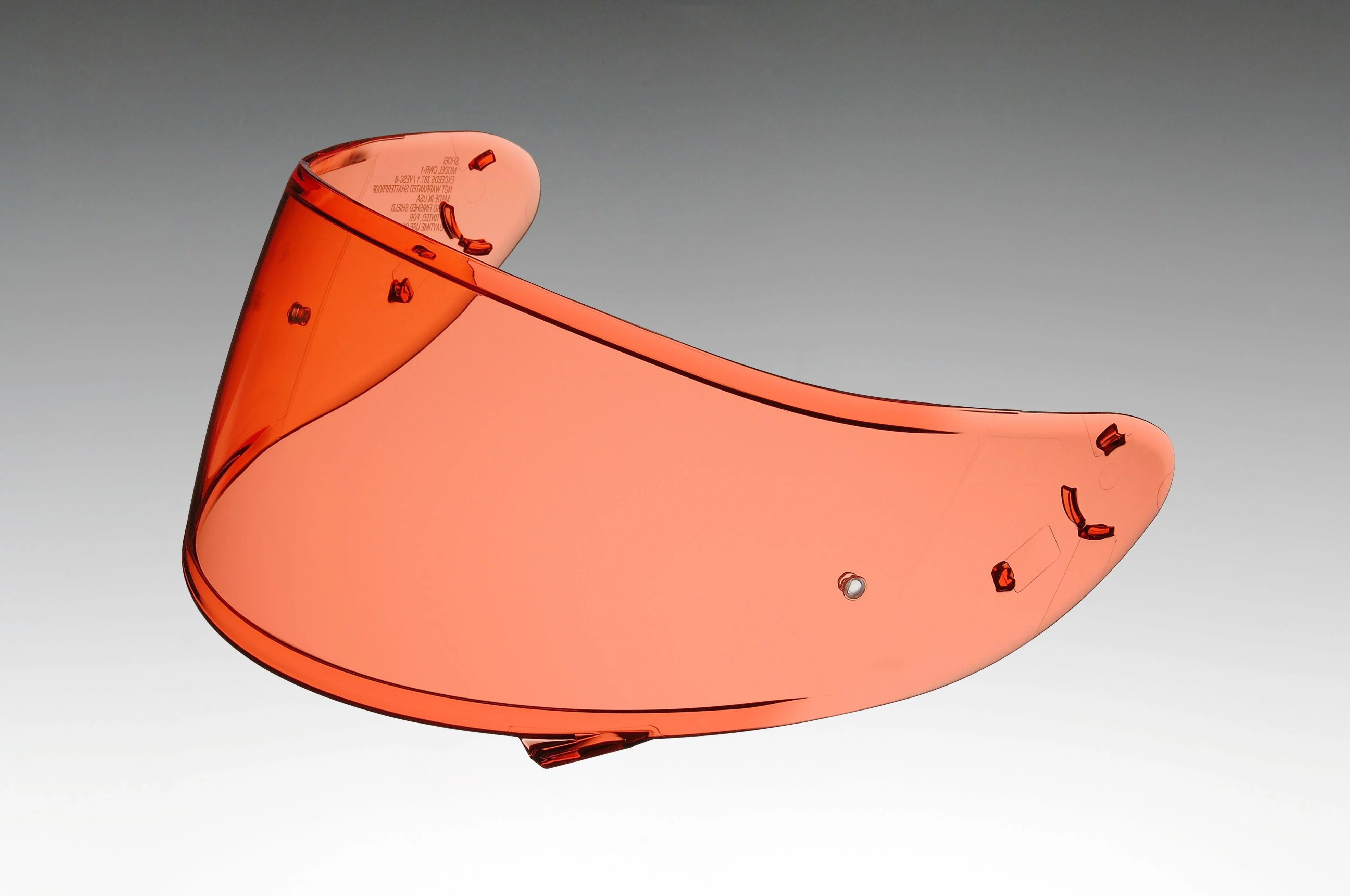 Shoei CWR-1 Hardcoat Pinlock Shield - Hi-Def Orange