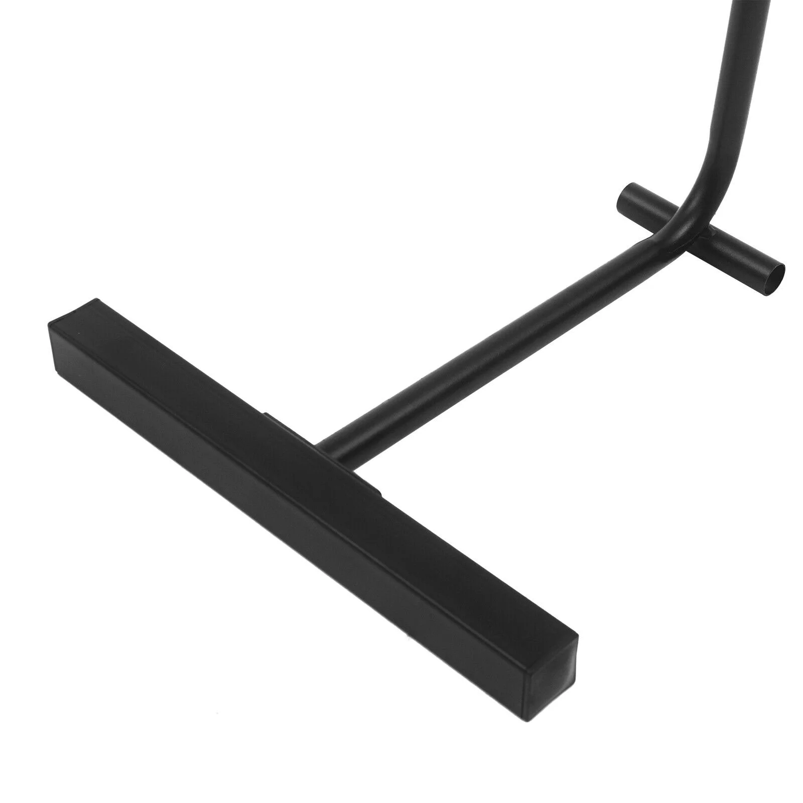 OUKANING C-shaped Coffee Laptop Table Side Tables Coffee Sofa Table Metal + Walnut Wood Home