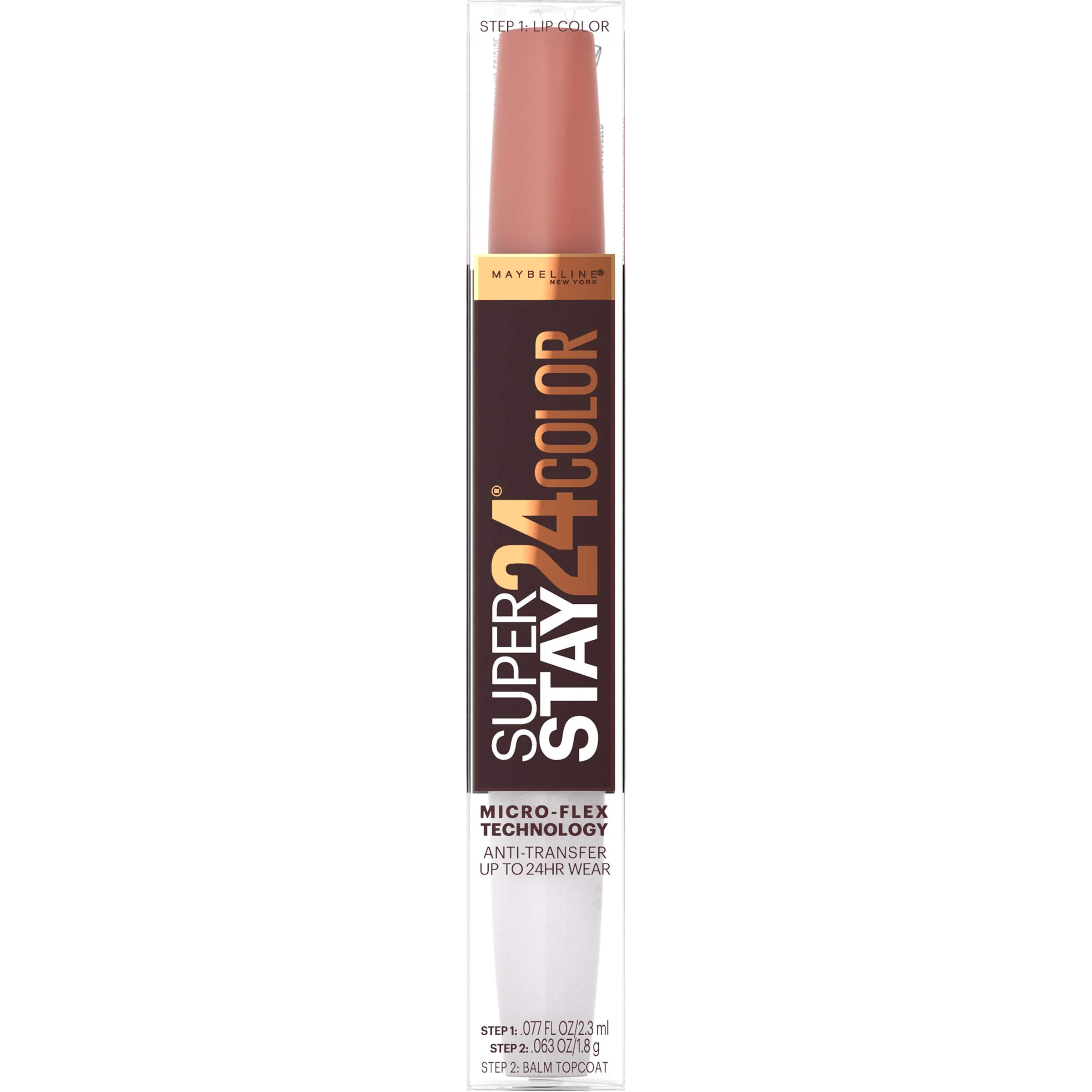 Maybelline Superstay 24, 2-Step Liquid Lipstick, Coffee Edition, Caramel Crush