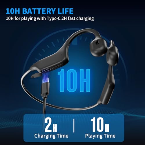 HOLEEKIC Open Ear Bone Conduction Headphones