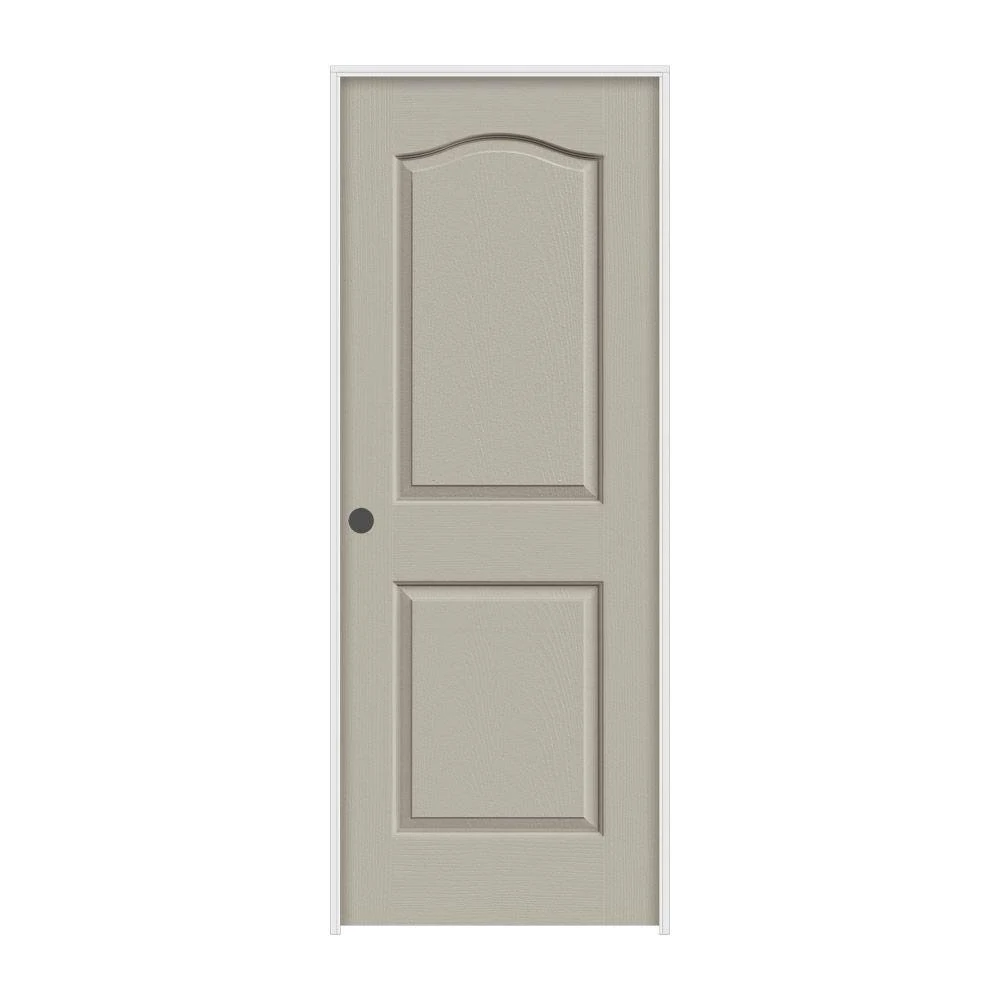 JELD-WEN 24 in. x 80 in. Camden Desert Sand Painted Right-Hand Textured Molded Composite MDF Single Prehung Interior Door