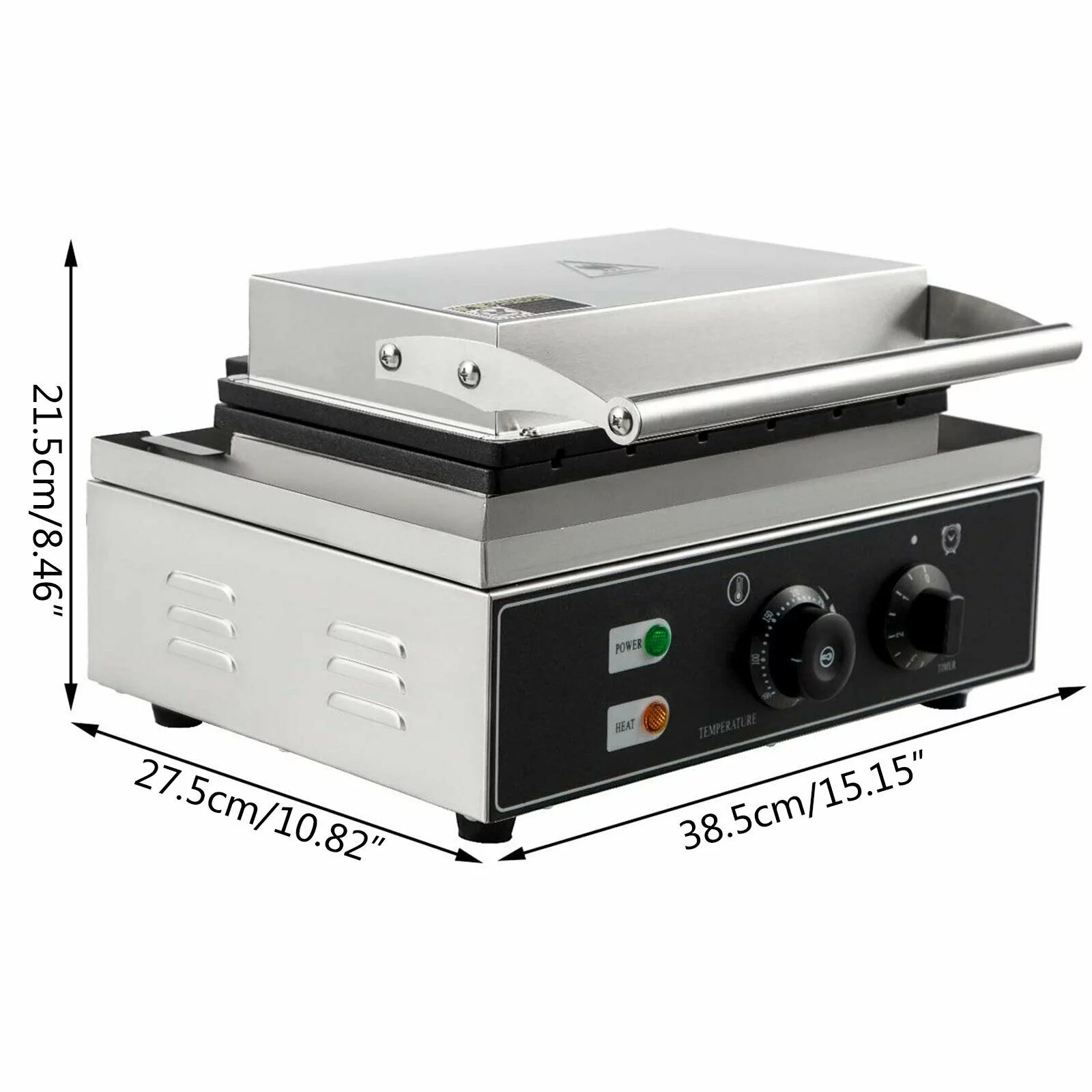 Commercial Sandwich Machine Adjustable Temperature Automatic Edge-sealing Design