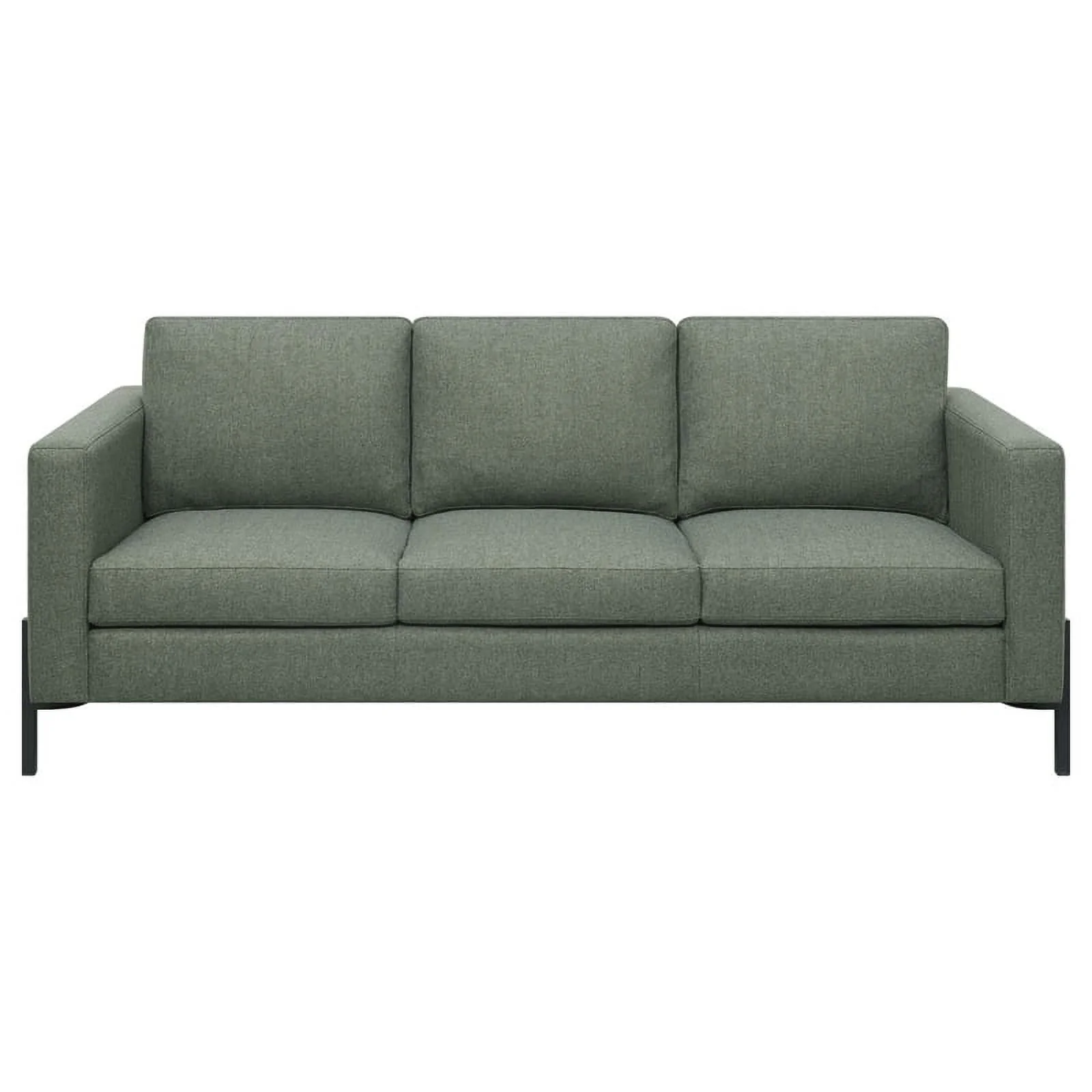Pemberly Row 2-Piece Upholstered Fabric Sofa Set with Track Arms in Sage