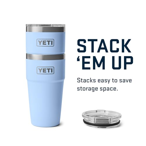 YETI Rambler 20 oz Stackable Tumbler, Stainless Steel, Vacuum Insulated with MagSlider Lid